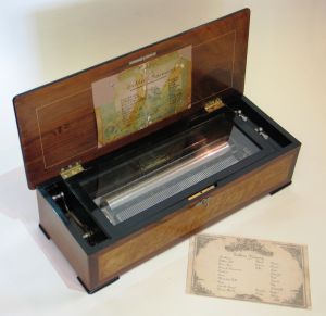 A &lsquo;Sublime Harmony&rsquo; cylinder musical box by George Baker